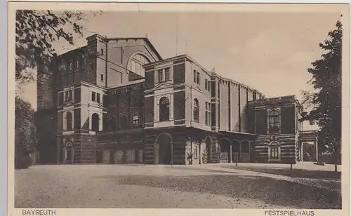 (85882) AK Bayreuth, Festspielhaus 1929