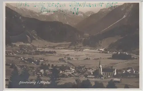 (85844) Foto AK Hindelang, Allgäu, Panorama, Feldpost 1943