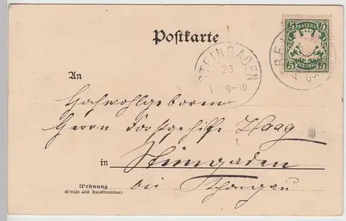 (85434) AK Gruss aus Reit im Winkl, Gesamtansicht, 1900