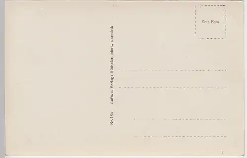(84954) Foto AK Garmisch Partenkirchen, Blick v. Wank vor 1945