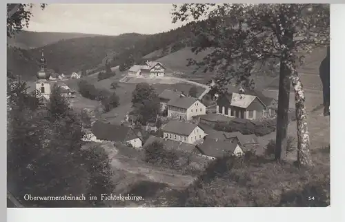 (84904) Foto AK Oberwarmensteinach im Fichtelgebirge, vor 1945