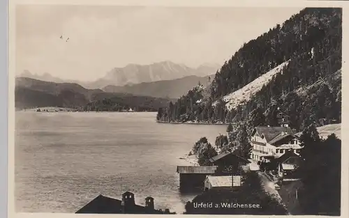 (84879) Foto AK Urfeld am Walchensee, vor 1945