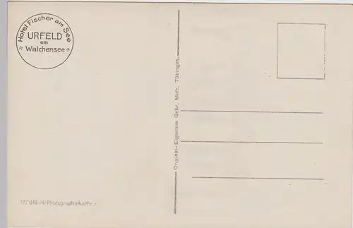 (84879) Foto AK Urfeld am Walchensee, vor 1945