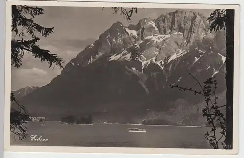 (84875) Foto AK Eibsee gegen Waxensteine, 1932