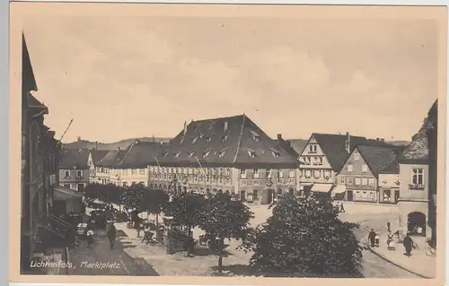 (84762) AK Lichtenfels (Oberfranken), Marktplatz vor 1945