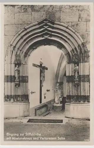 (83967) Foto AK Stiftskirche Berchtesgaden, Portal, Missionskreuz