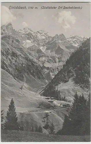 (83916) AK Einödsbach, Oberstdorf, Panorama 1908