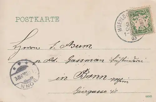 (83760) AK Gruss aus Mühldorf am Inn, Gesamtansicht 1905