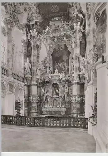 (83344) Foto AK Steingaden, Wieskirche, Hochaltar