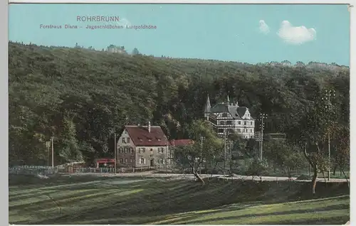(82850) AK Rohrbrunn, Forsthaus Diana, Jagdschloß Luitpoldhöhe, vor 1920