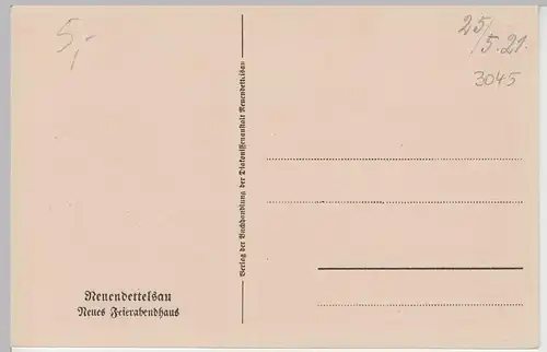 (82831) AK Neuendettelsau, Neues Feierabendhaus, 1921