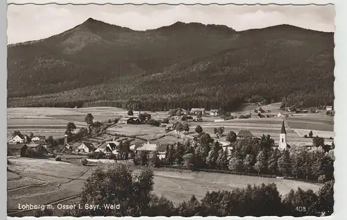 (82628) Foto AK Bayer. Wald, Lohberg, Osser, Panorama, n. 1945