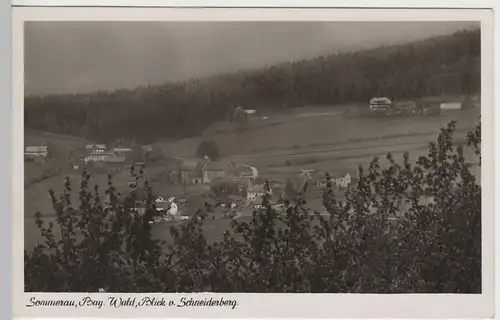 (81872) Foto AK Sommerau, Blick vom Schneiderberg, 1954