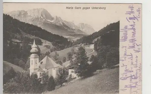 (81849) AK Maria Gern gegen Untersberg, 1916