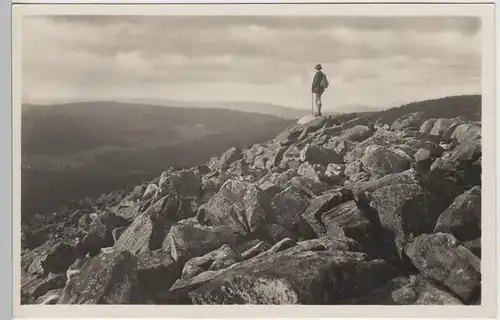 (81842) Foto AK Lusen (Bayr. Wald), Auf dem Gipfel, 1931
