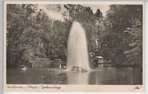 (81832) Foto AK Kaufbeuren, Jordananlage, 1940