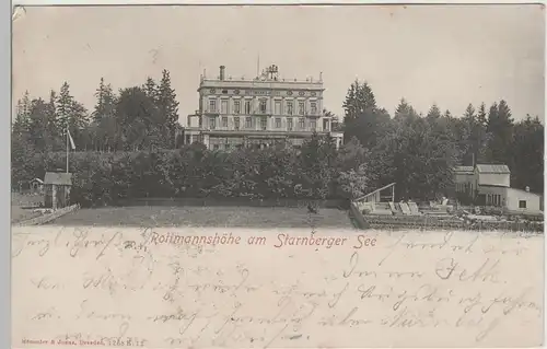 (81785) AK Rottmannshöhe am Starnberger See, 1903