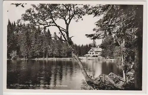 (81776) Foto AK Großer Arbersee, 1938