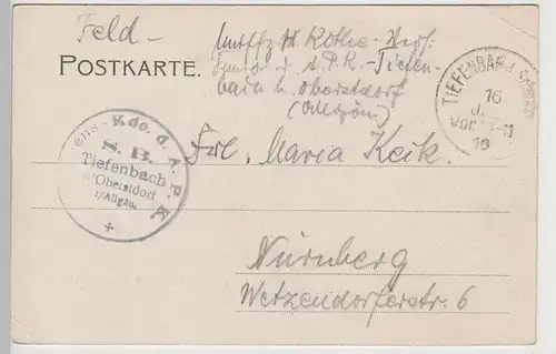 (81735) AK Heilbronnerweg, Wilde Männle v.d. gr. Steinscharte, bis 1905