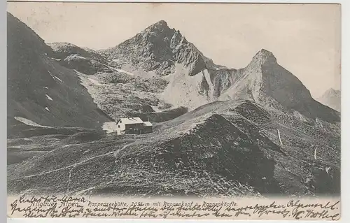 (81734) AK Rappenseehütte m. Rappenkopf u. Rappenköpfle, bis 1905