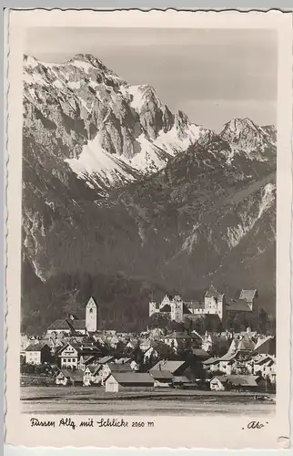 (81031) Foto AK Füssen, Panorama mit Schlicke