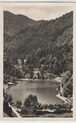 (79484) Foto AK Strandbad Luegsteinsee bei Oberaudorf, 1935