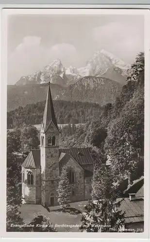 (79480) Foto AK Berchtesgaden, Evangelische Kirche, vor 1945