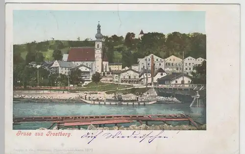 (79366) AK Gruß aus Trostberg, Pfarrkirche St. Andreas 1901