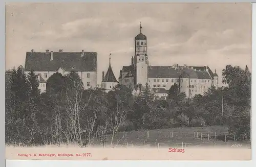 (79361) AK Schloss Dillingen an der Donau 1909