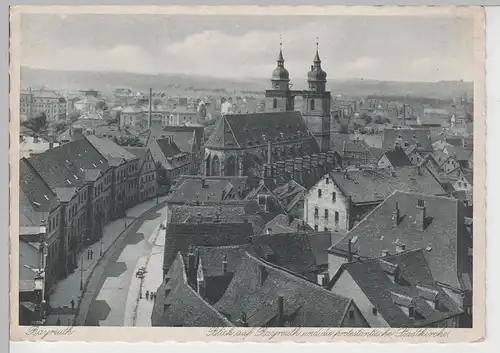 (79275) AK Bayreuth, Ortsansicht mit Stadtkirche, vor 1945