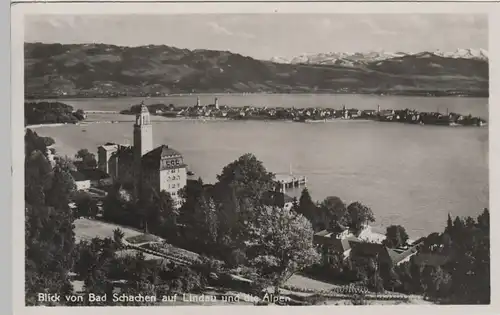 (79047) Foto AK Lindau im Bodensee, Blick von Bad Schachen, 1934