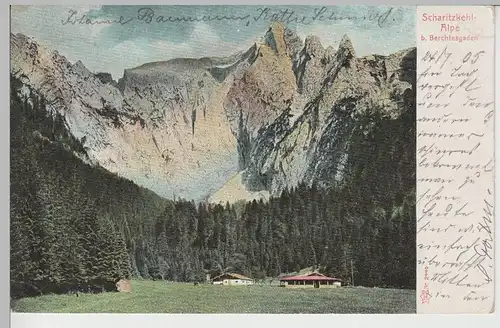(78953) AK Scharitzkehl-Alpe bei Berchtesgaden, 1905