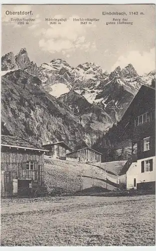 (7864) AK Einödsbach, Oberstdorf, Ortsansicht 1914