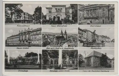 (78363) AK Bayreuth, Mehrbildkarte, vor 1945