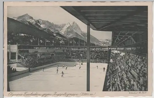 (78361) AK Olympia Eisstadion gegen Zugspitzgruppe, Eishockeyspiel 1943