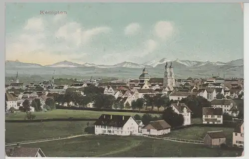 (78355) AK Kempten, Gesamtansicht, vor 1945
