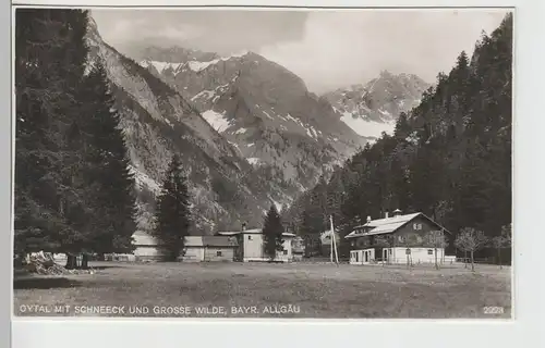 (78344) Foto AK Oytal m. Schneeck u. Große Wilde, vor 1945