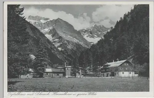 (78343) AK Oytalhaus m. Schneeck, Himmelhorn u. Große Wilde, 1935