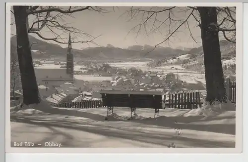 (78337) Foto AK Bad Tölz, Partie im Winter, 1938