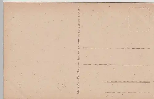 (78330) AK Untergrainau mit Alpspitze, Waxenstein und Zugspitze, 1920er