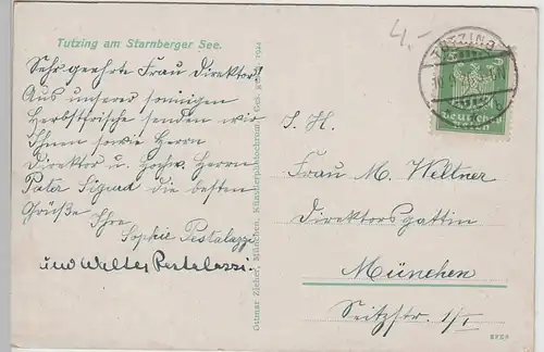 (78321) AK Tutzing am Starnberger See 1926