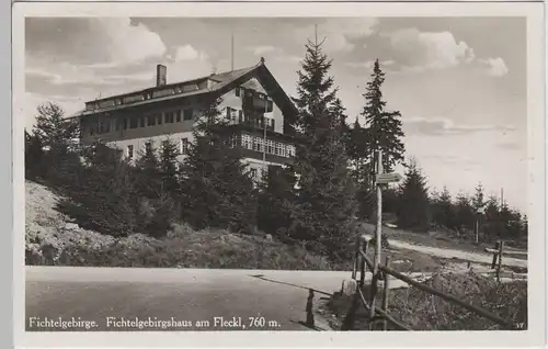 (78320) Foto AK Fichtelgebirgshaus am Fleckl, 1934