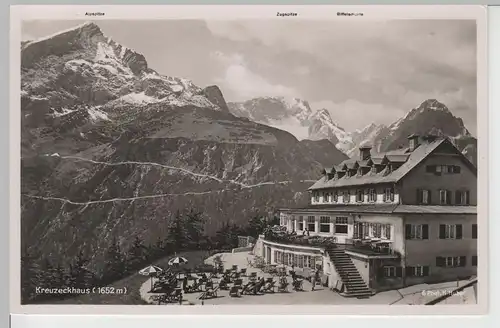 (78319) Foto AK Kreuzeckhaus, vor 1945