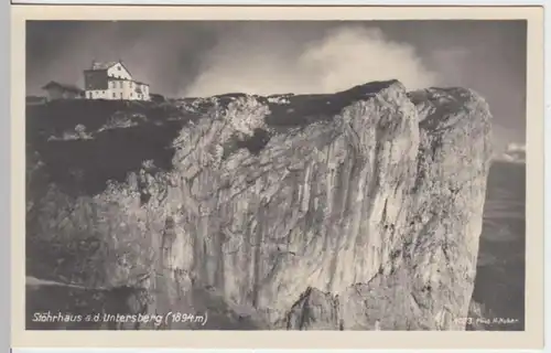 (7733) Foto AK Untersberg, Stöhrhaus, vor 1945