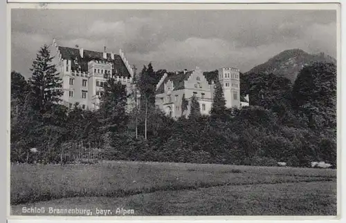 (7578) AK Brannenburg, Schloss 1934