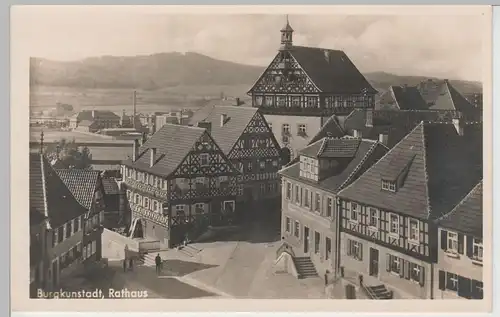 (75066) Foto AK Burgkunstadt, Rathaus, vor 1945