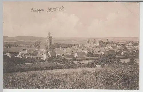 (75033) AK Ellingen, Panorama, 1908