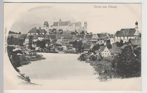 (74940) AK Gruss aus Füssen, bis 1905
