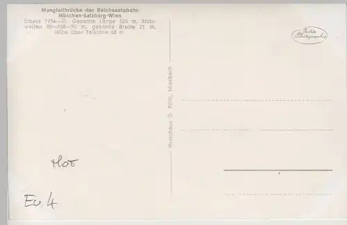 (74900) Foto AK Mangfallbrücke vor 1945