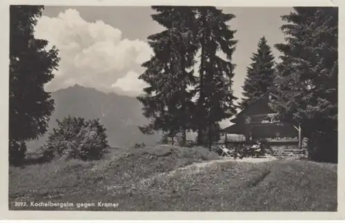 (748) AK Kochelberg-Alm, Garmisch-Partenkirchen, Kramer 1932